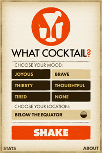 What Cocktail? - Start Screen
